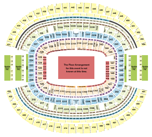 AT&T Stadium BTS Seating Chart